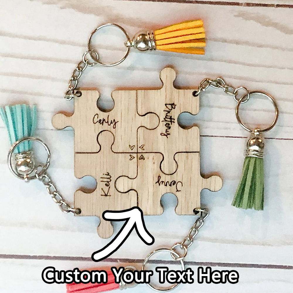 Industrial Laser Marker - Llavero personalizado: nombre personalizado con forma