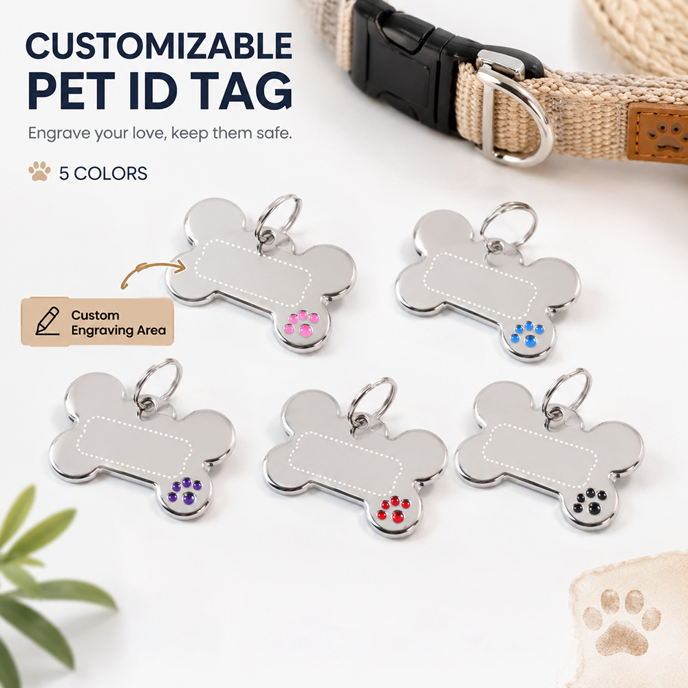 Industrial Laser Marker - Placa de Identificación Personalizada para Perros