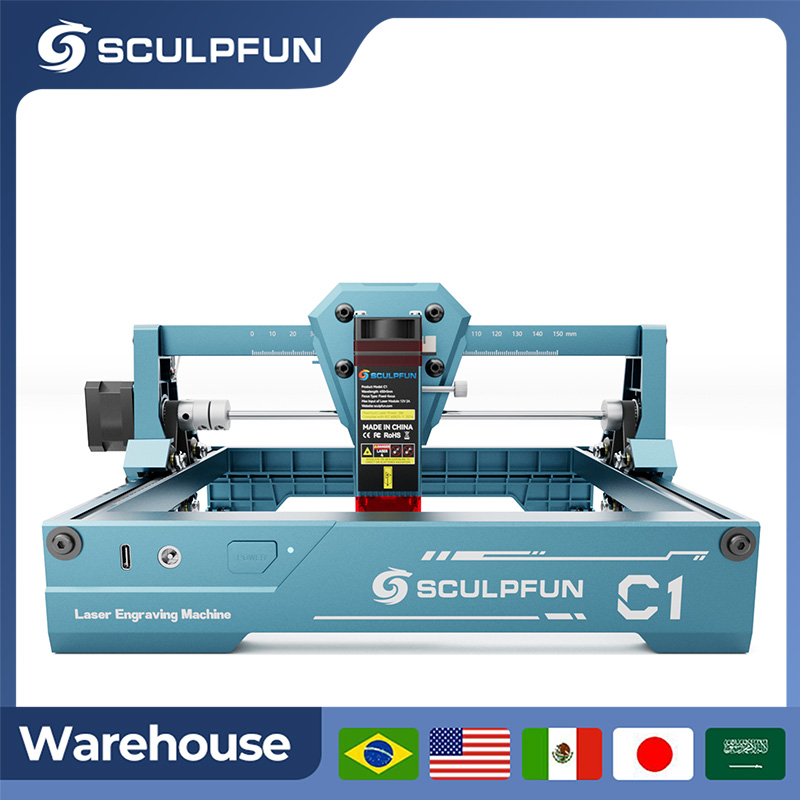 Industrial Laser Engraver - Sculpfun 3W C1 Mini Grabador Láser