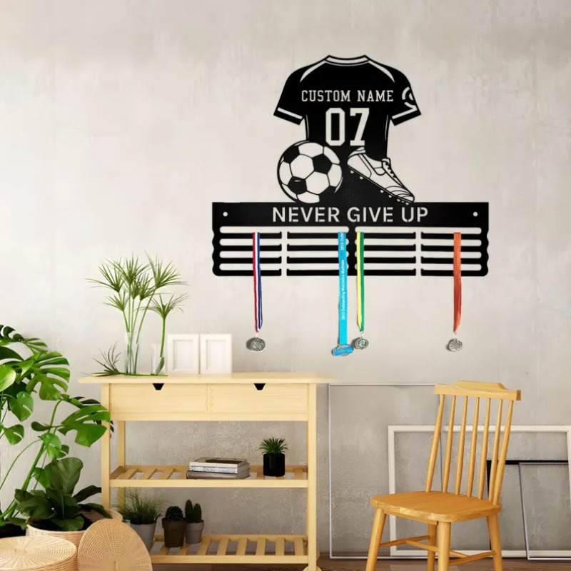 Industrial Laser Marker - Expositor de medallas personalizado con nombre,