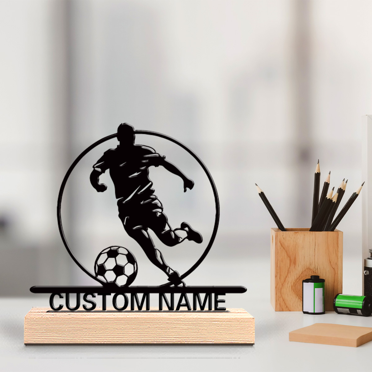 Industrial Laser Marker - Estatua Metálica Personalizada de Jugador de