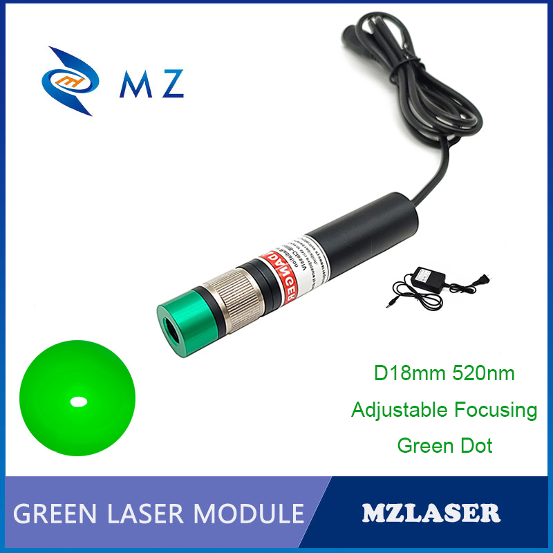 Industrial Laser Supply - Módulo Láser Verde de Alta Luminosidad,