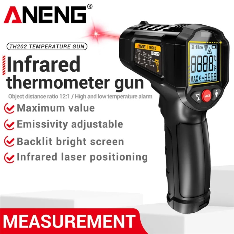 Industrial Laser Thermometer - ANENG TH202 Termómetros industriales de mano