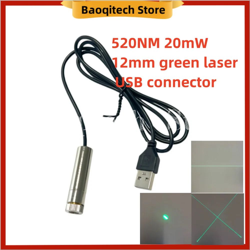 520NM 20mW luz verde 12mm cabe - Fiber Laser Source 20W reseña y precio