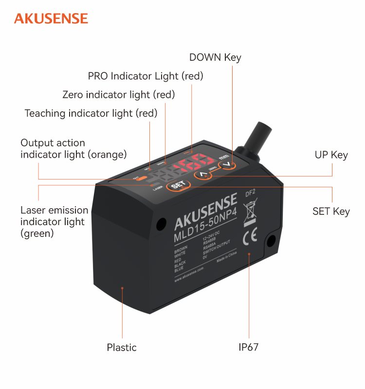Sensor de Desplazamiento Láser - Industrial Laser Displacement Sensor reseña y precio