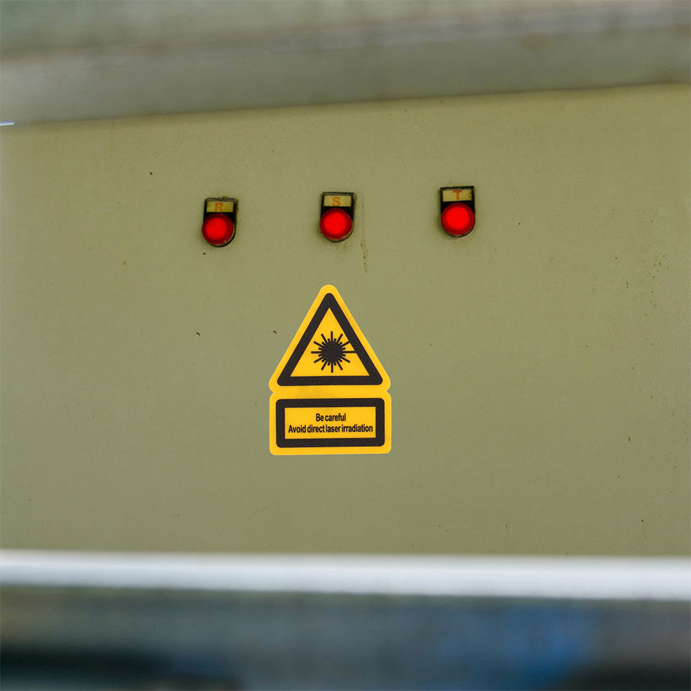 Etiquetas de advertencia láser - Industrial Laser reseña y precio