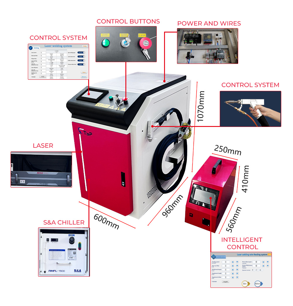 Venta directa de fábrica 1000w - Industrial Laser Welding Machine For Sale reseña y precio