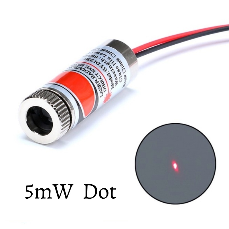 650nm 5mW punto rojo/línea/mód - Industrial Laser Line Module reseña y precio