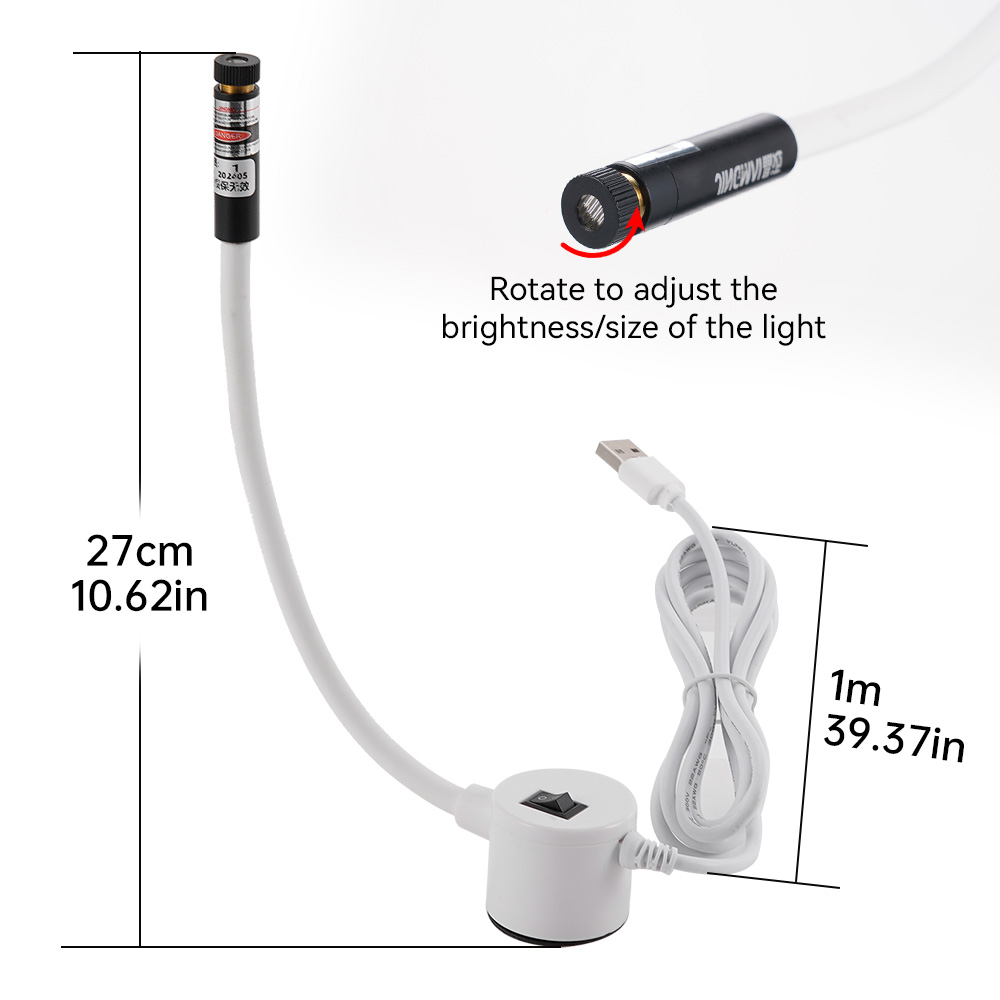 Luz láser roja alimentada por  - Industrial Laser Light reseña y precio