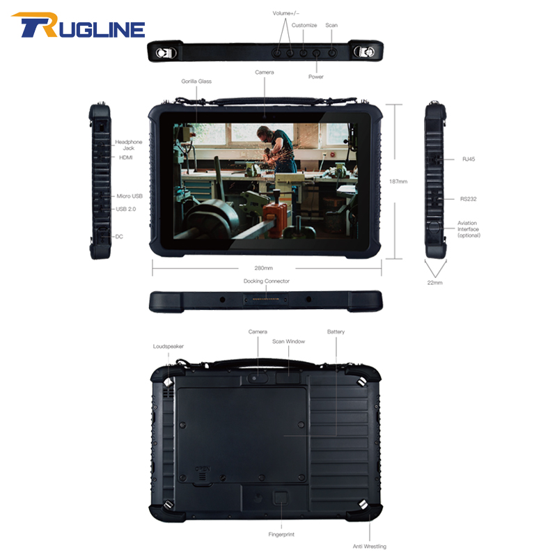 RUGLINE-Panel de tableta Indus - Industrial Laser Light reseña y precio