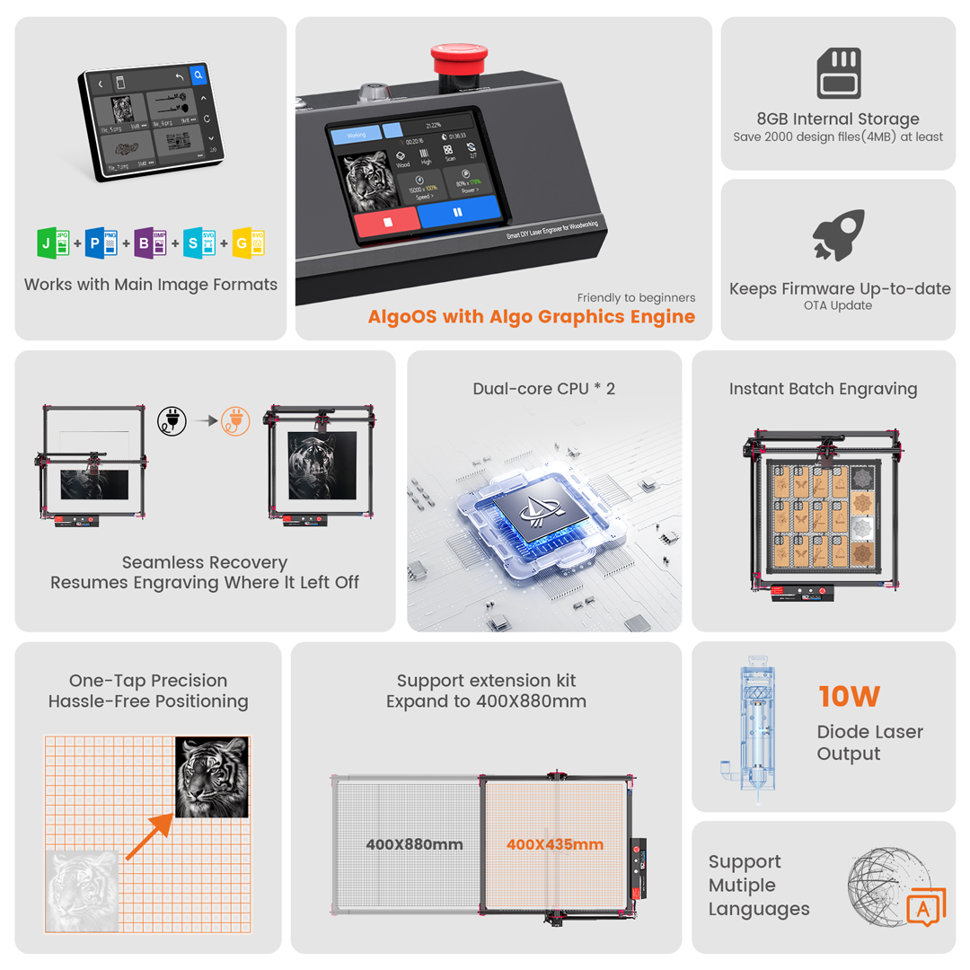 AlgoLaser KIT de bricolaje MK2 - Industrial Laser Blasting reseña y precio