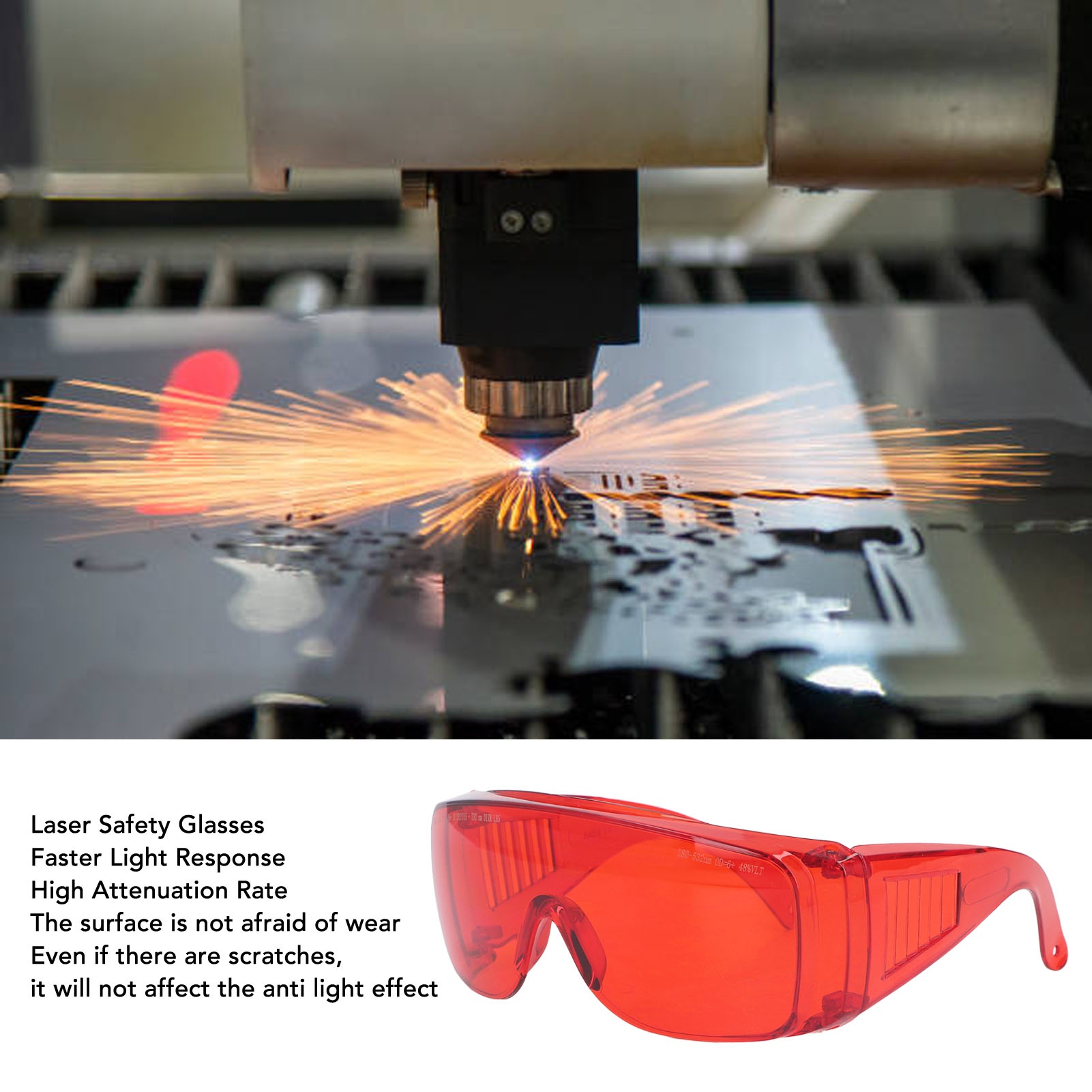 Gafas Láser Rojas de 180 a 532 - Industrial Laser Glasses reseña y precio