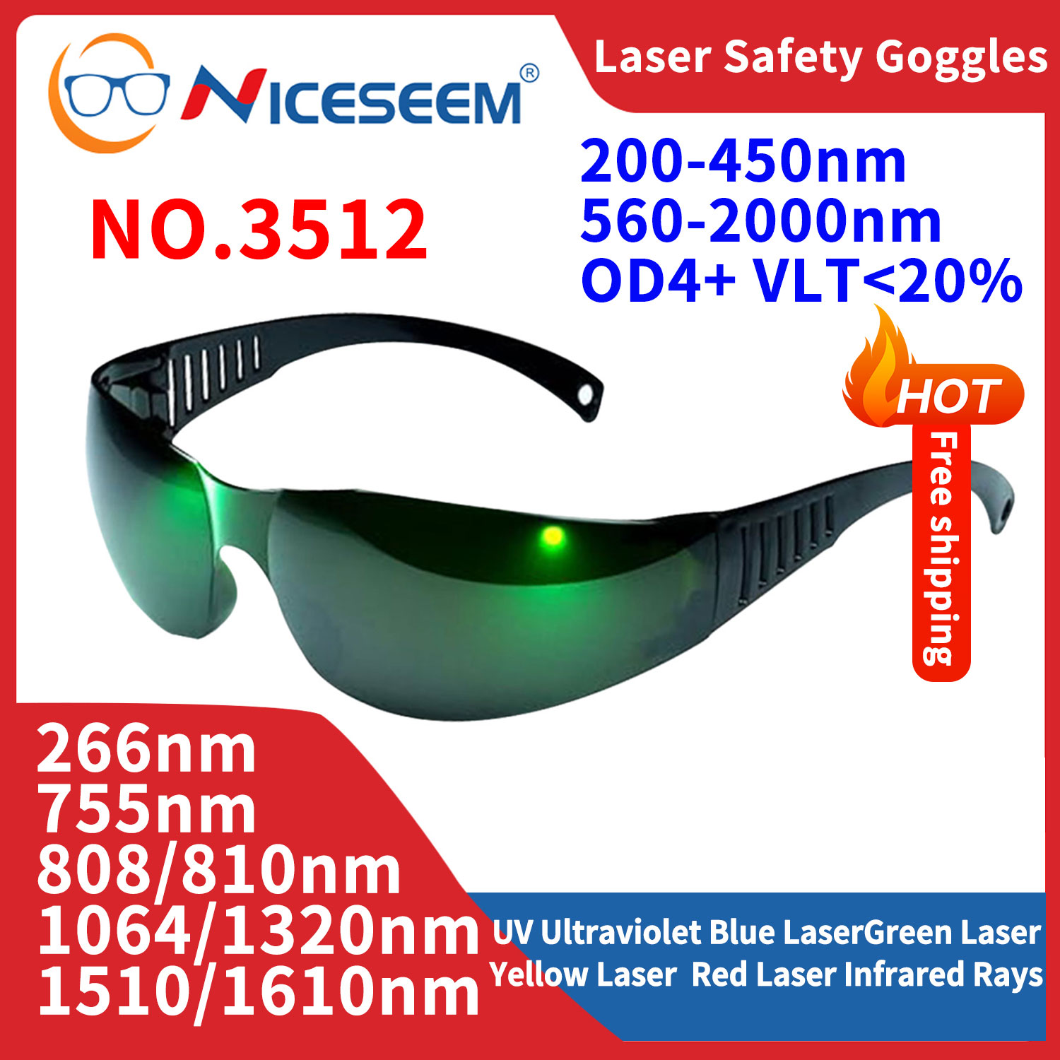 Gafas de plomo gafas de radiac - Industrial Laser Glasses reseña y precio